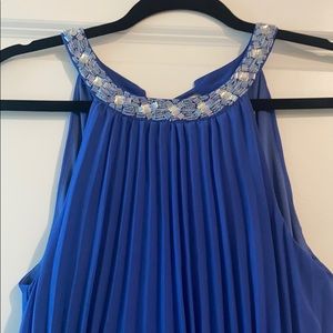 Royal blue cocktail dress